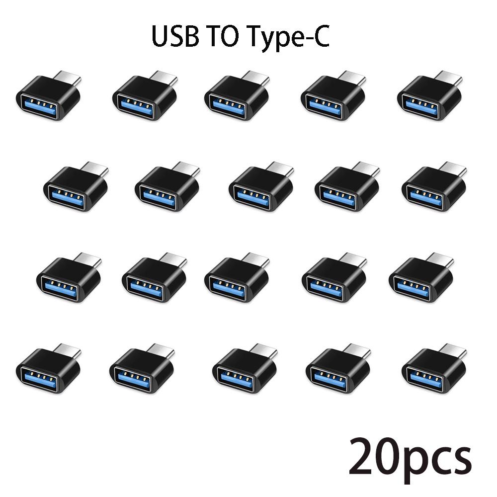 1-11 Pcs USB 1.1 to Type C Adapter OTG Converter USB-A Male to USB-C Female for Samsung Xiaomi POCO MacBook Pro Table