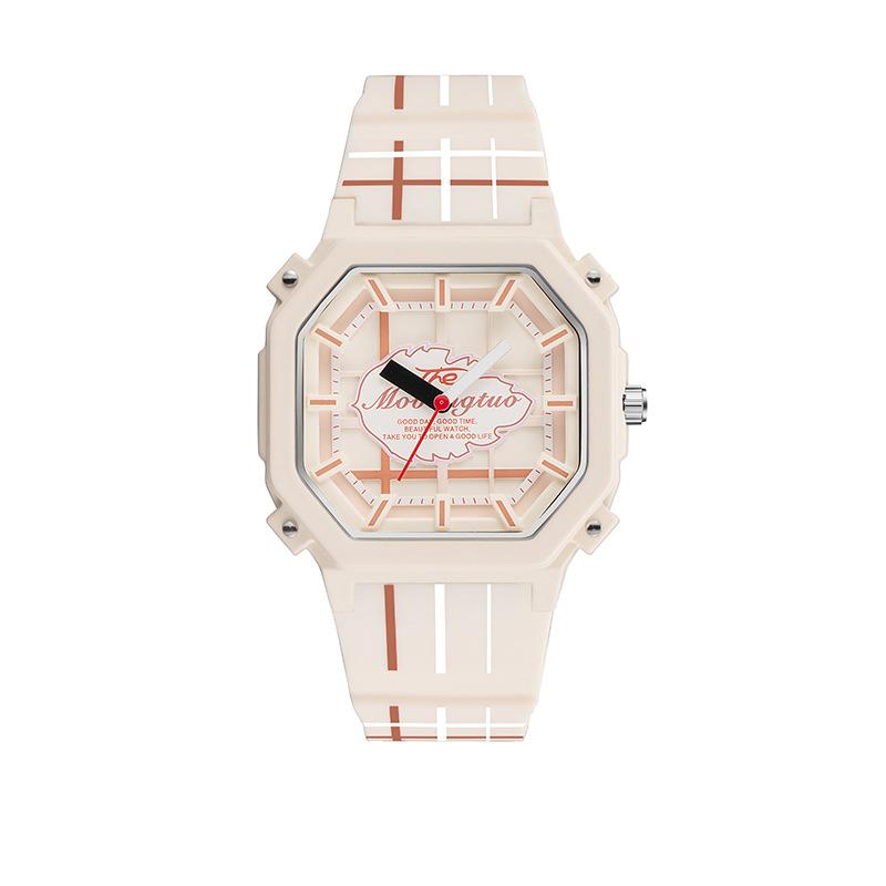 Montre de Sport Étudiante pour Dames Filles Premium à Carreaux Étanche Montre à Quartz