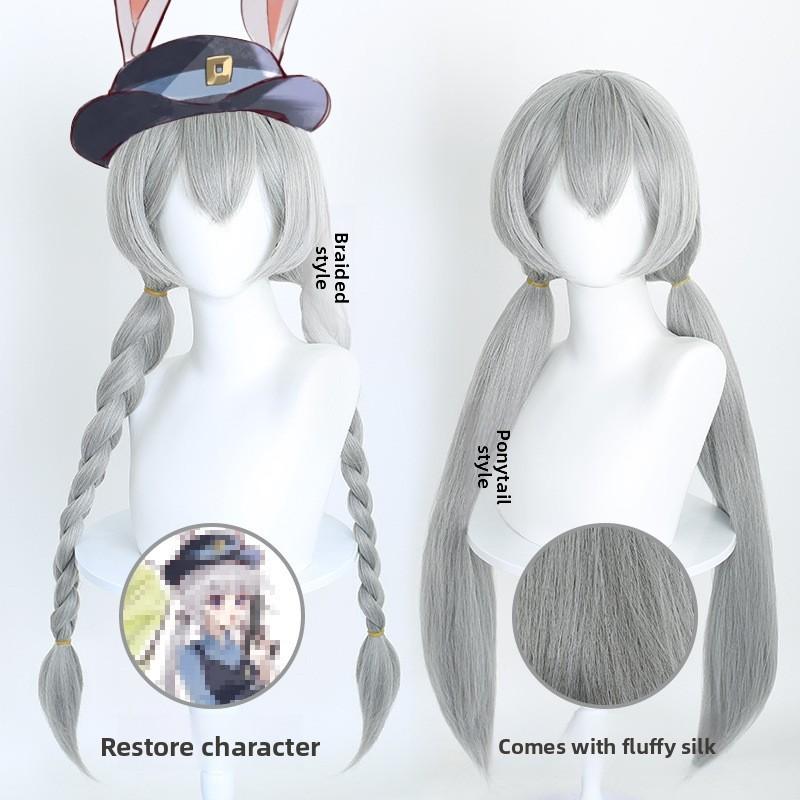 Zootopia Judy Hopps Cosplay Wig With Long Hightemperature Silk Hair For Women