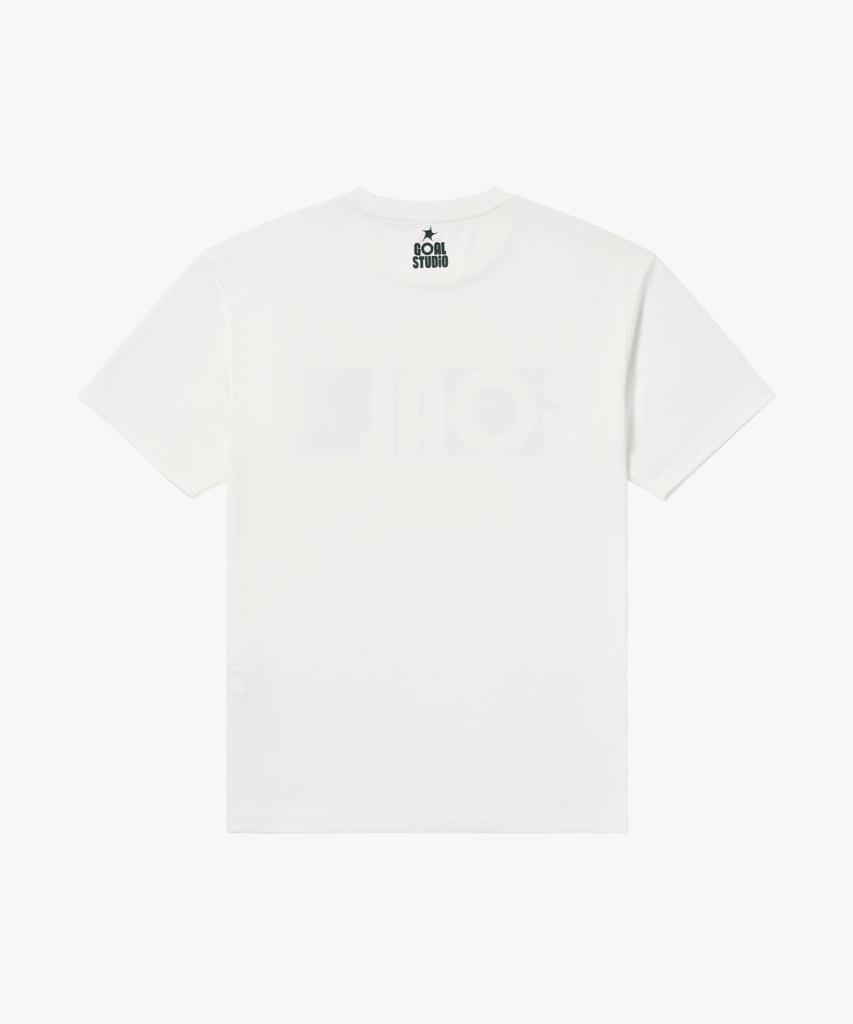 GOALSTUDIO Active Front Goal Logo Tee-Off White
