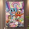 L'Incredibile Mondo Divertente di Gumball Stampa Artistica di Banner Bandiera da Parete Giapponese Appeso a Parete Anime Decorazione per la Casa