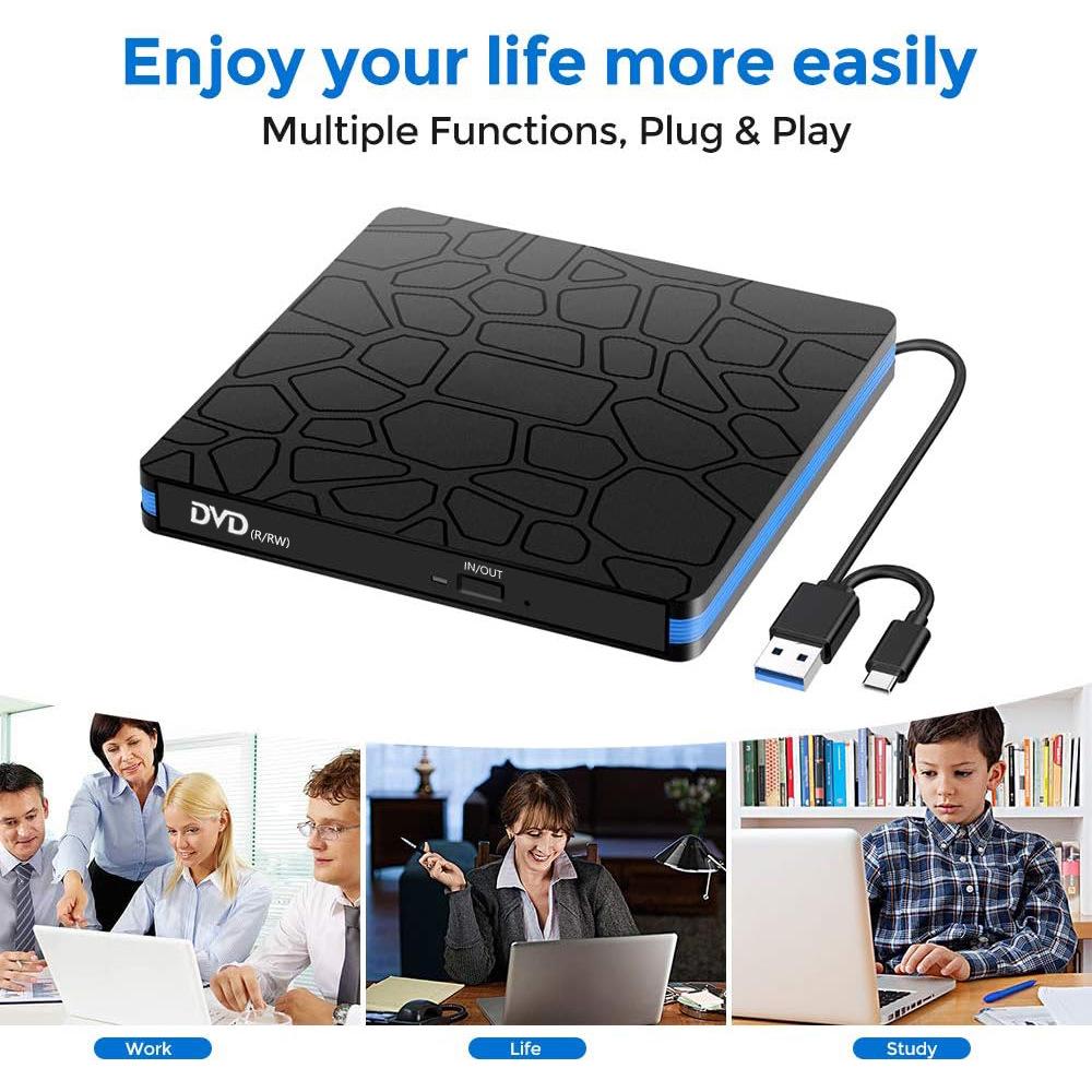 External DVD RW/CD Burner & Player for Laptops