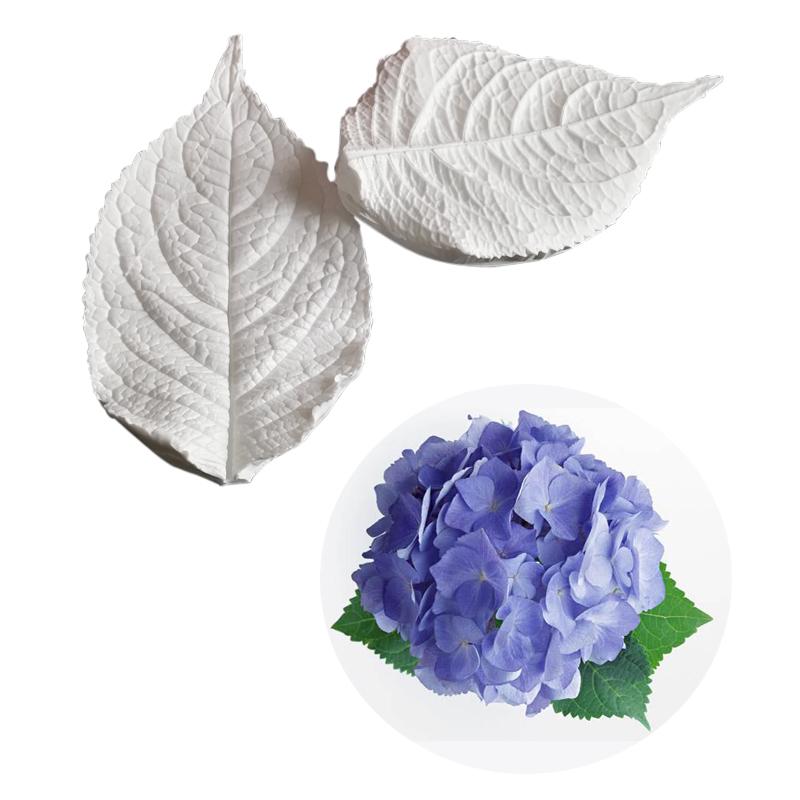 NEUE Große Hortensienblatt Silikonform Kuchen Dekorierwerkzeug Schokolade Gumpaste Sugarcraft Fondant Form M2476