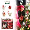 Set Sciarpa e Ciondolo Pollo di Natale - Decorazioni Festive per Albero e Casa