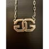 Used GIVENCHY Vintage 4G Logo Necklace Silver Color