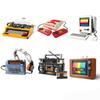 Retro Electrical Appliances Furniture Computer Tape Walkman Game Consoles Radio Building Blocks Model Bricks Sets Toys