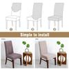 Chair Slipcover Diamond Stretch Elastic Dining Chair Cover Hotel Jacquard Dustproof Slipcover for Home