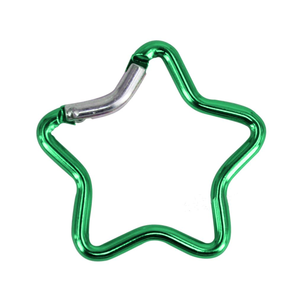 Heavy Duty Locking Hook for Camping Fishing Hiking Traveling Aluminum Alloy Carabiner Clip Star Shape Climbing Buckle