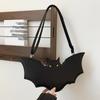 Bolsa Transversal Feminina Personalizada Criativa Bolsa Pequena Feminina Halloween Morcego Personalidade Engraçada Mensageiro de Ombro Axilar