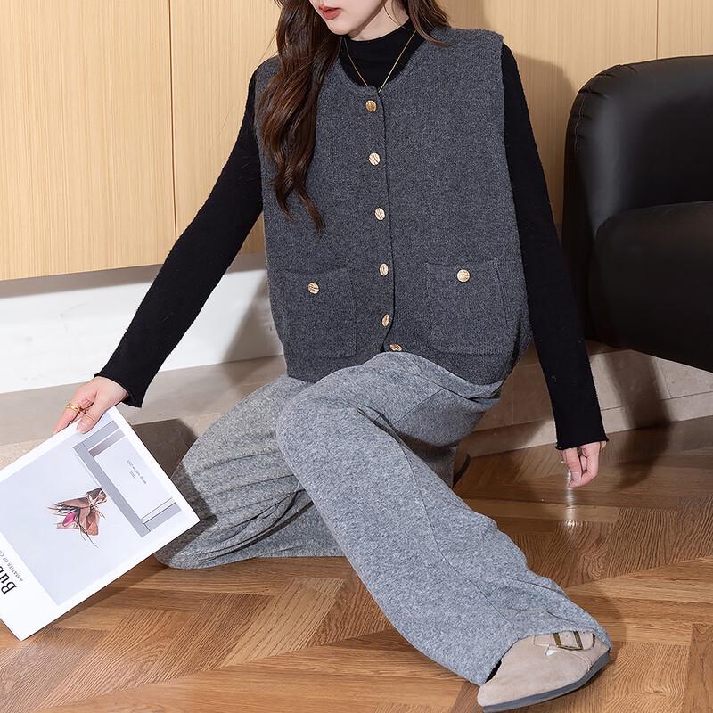 TonLion 2025 Autumn/Winter Women's Knit Vest Top