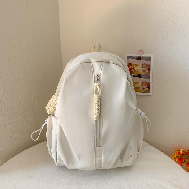 School bag female college students simple niche design sense backpack high value junior high school students leisure travel backpack