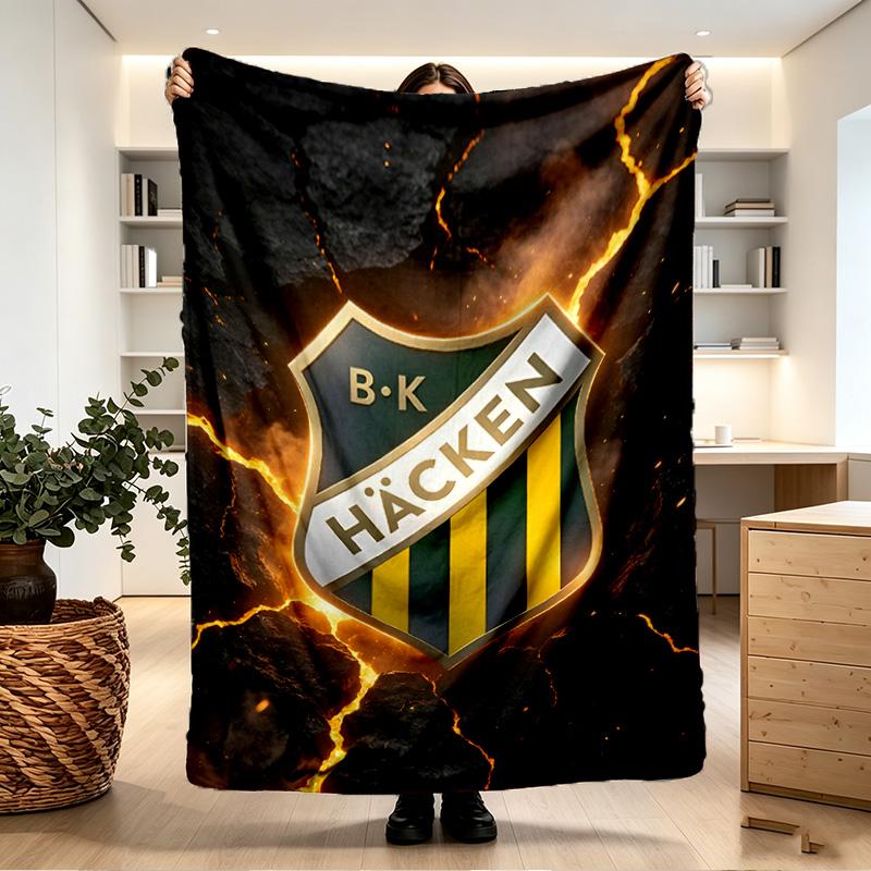 BK Hacken Print Blanket - Soft & Comfortable, for Bedroom, Travel, Sofa, Home Decoration - Birthday Christmas Gift for Friend