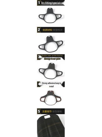 X5L Full-Wrap Steering Wheel & Dashboard Decorative Trim Sticker for Car Accessories