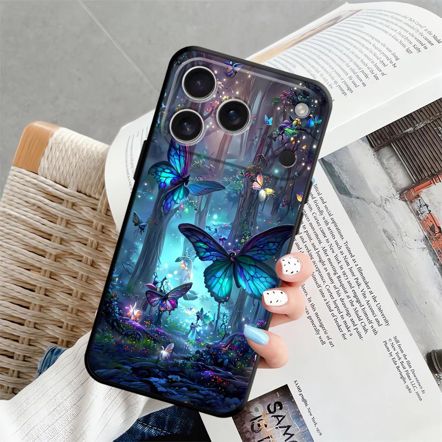 Dream Butterfly Funda Phone Cover Case for Apple iPhone 17 Pro Max 13 Air 14 11 12 XR XS MAX 16 15 Pro 7 8