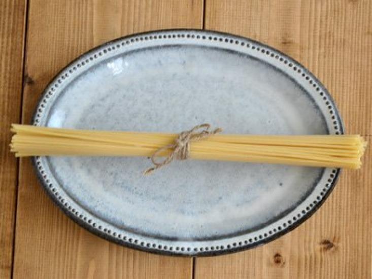 EAST Table Oval Plate Dot Oval Plate 24cm Pottery Black Soil White Glaze Made In Japan Microwave Safe Dishwasher Safe Large Plate IC-022-01