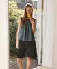 Covernat Woman Bermuda Denim Shorts Indigo