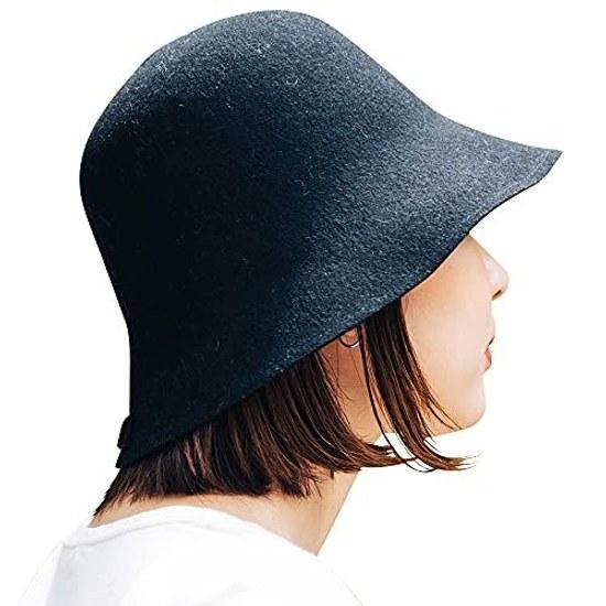 Nakota Outdoor Felt Sauna Hat Cap Free Size Black