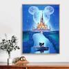 Full Round Diamond Painting Mickey Castle Art Rhinestone Picture Mosaic DIY 5D Cross Stitch Embroidery Home Decoration