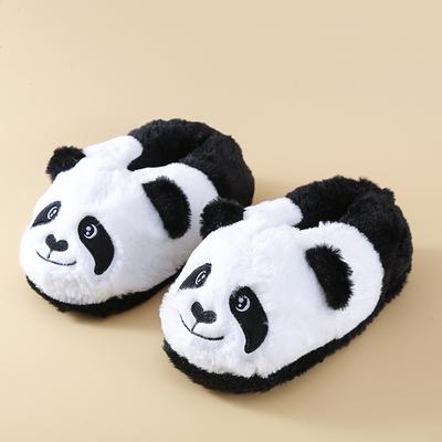 LITTLE Kids Panda Design Slip On Slides Indoor Slippers Winter Shoes