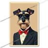 Vintage Cute Dog Themed Metal Tin Sign Retro Funny Puppy Wall Art Decor for Home Pet Shop Man Cave Rustic Iron Painting Plaque