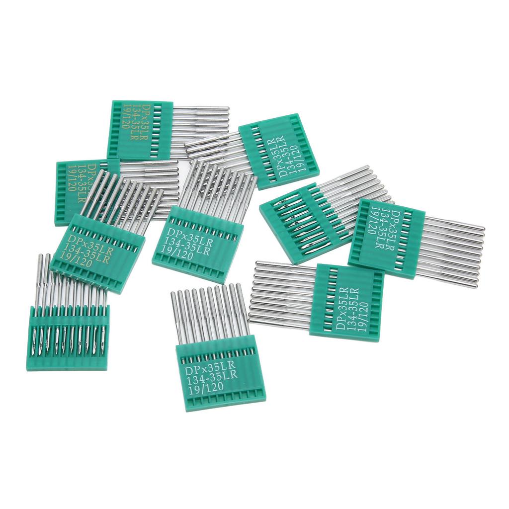 100 Count Sewing Machine Needles 120/19 Prevent Skipping Stitches Steel DIY Embroidery Needles for Leather Sewing Needles