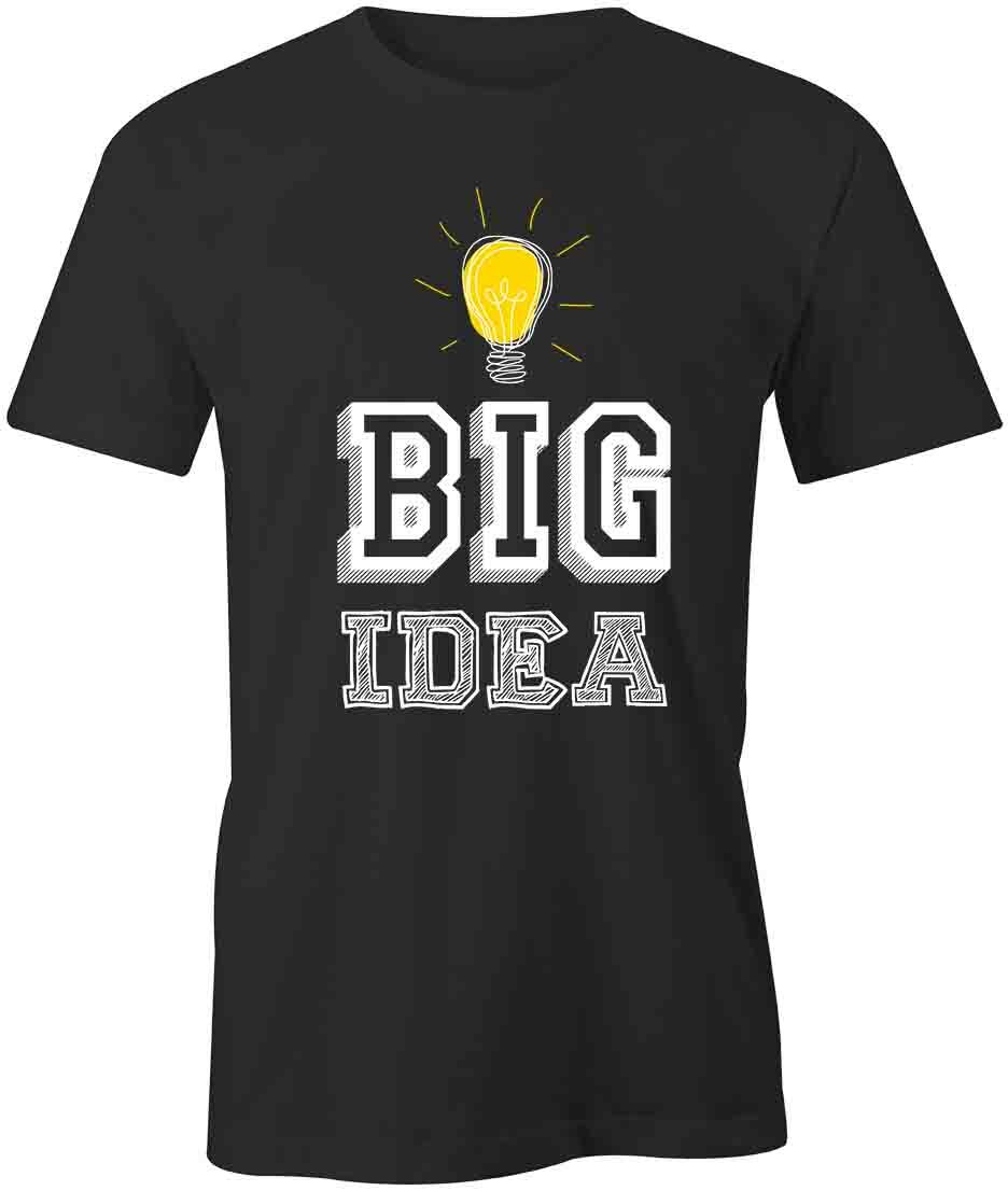 BIG IDEA TShirt Tee Short-Sleeved Cotton MOTIVATIONAL CLOTHING S1BSA193 XXL