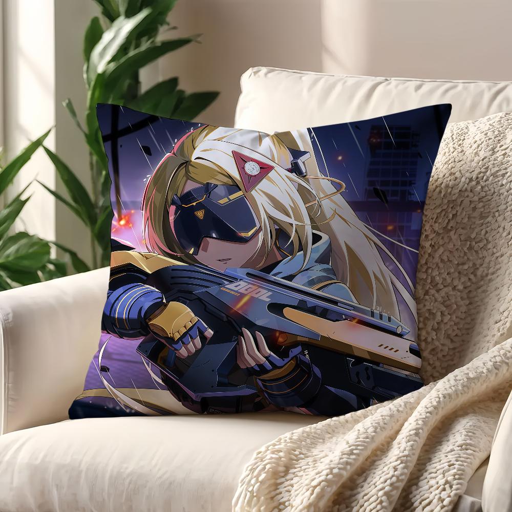 Game Trigger Zenless Zone Zero Game Cushion Cover Pillow Cover Decoration Room Home Sofa Living Office Car Nordic Simplicity