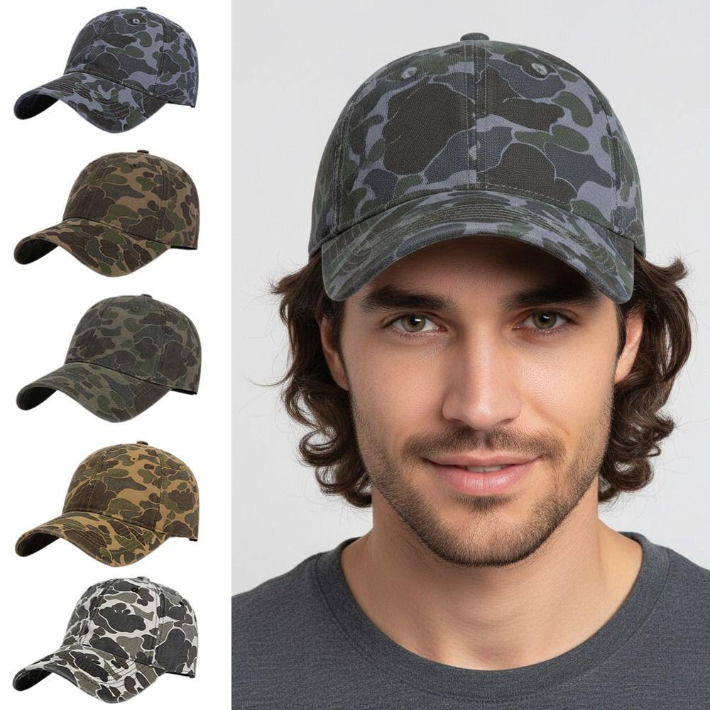 Breathable Camouflage Baseball Cap Curved Brim Outdoor Sports Sun Hat For Man Women Unisex