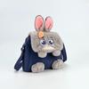 Cute Zootopia cartoon Judy Nick large capacity backpack crossbody bag fluffy flap shoulder bag 0154 CLE