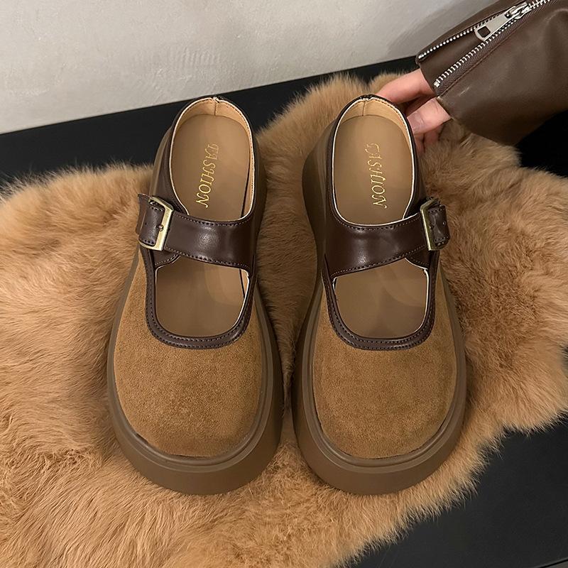 

Сумка с толстой подошвой, голова и полушлепанцы для женской летней носки, новый стиль весны 2025 года, ленивые сандалии на один педаль 40 темно-коричневого