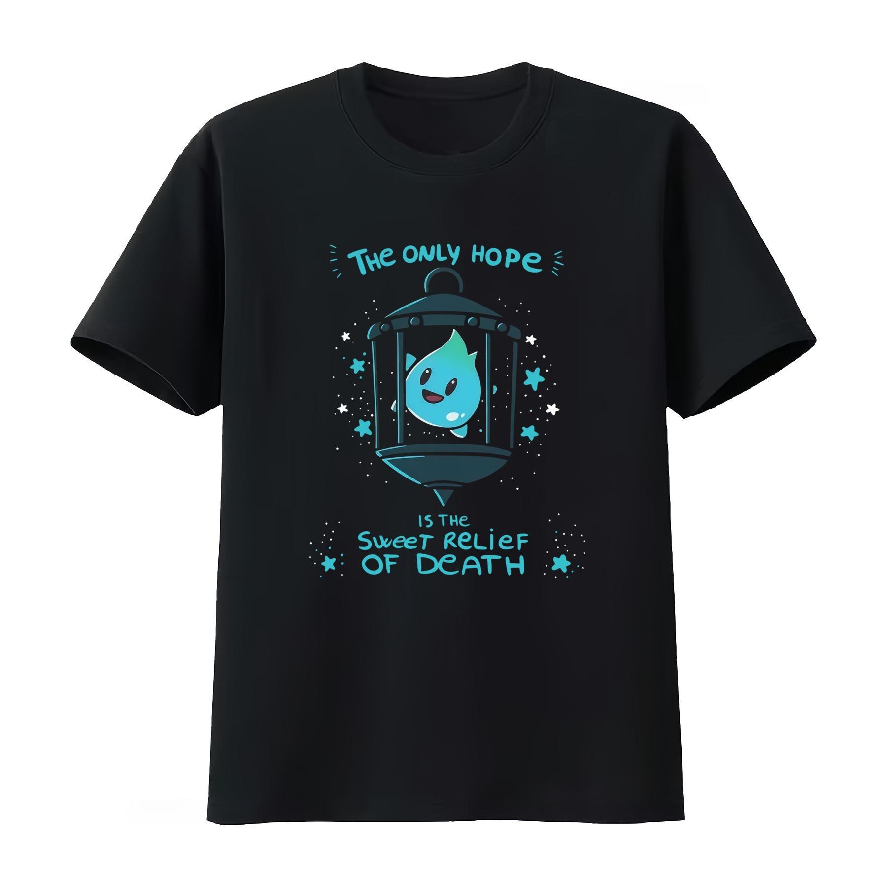 Lumalee T Shirt The Only Hope Is Sweet Relief of Death Design Luna Star Print Unisexs Clothing Women Clothing 2026 Summer T Shirt S
