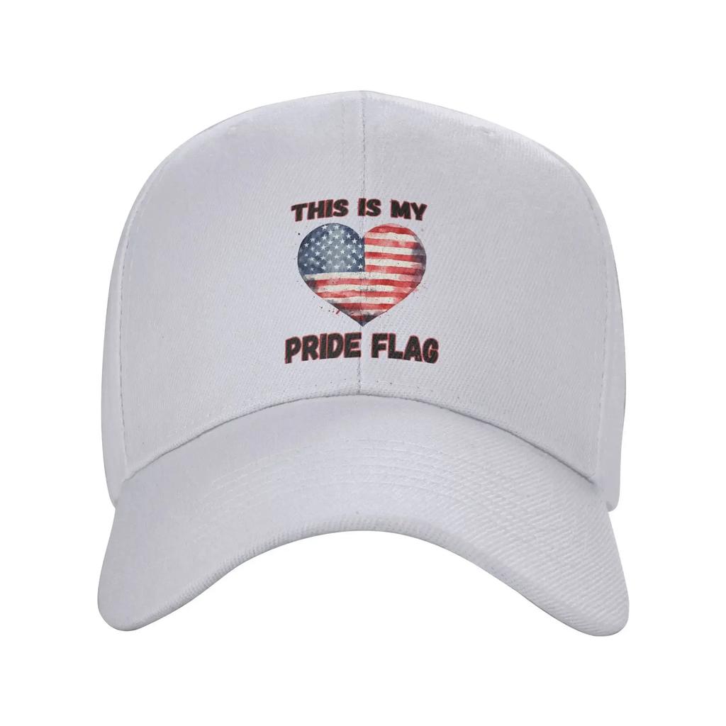 Unisex This Is My Pride Flag USA America Th of July Merch Baseball Cap Snapback Hat Retro Formal Headwear Adjustable