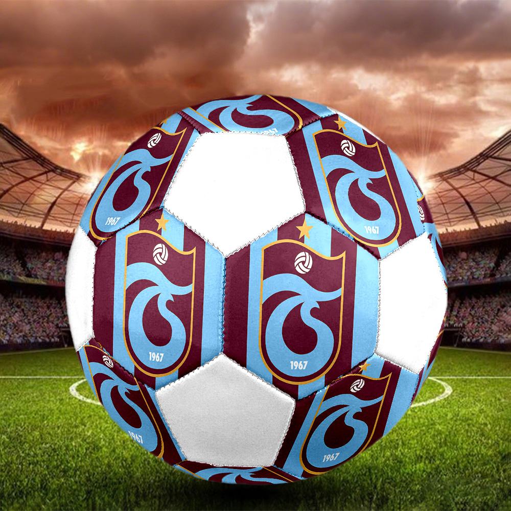 1 Stück Trabzonspor Club Größe 5 Fußball PrahaHallenfußball Ball Bunt Alle Altersgruppen Maschinengenäht PVC Wettkampfbereit Langlebig Hoher Rückprall