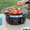 19800W 7-Core High-Power Camping Stove-Windproof Gas Burner with Electronic Ignition Strong Fire Portable Hiking Tourist Camping