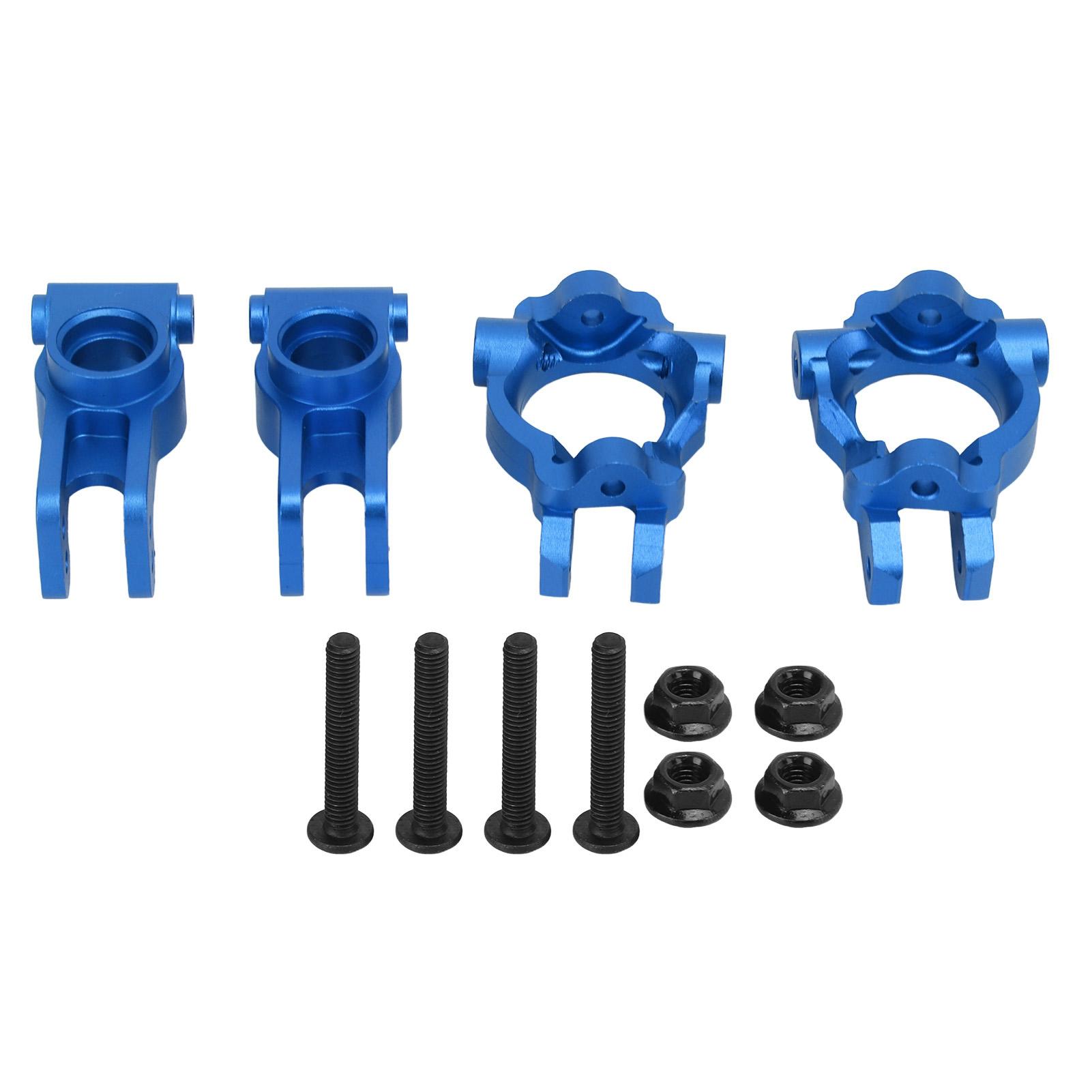 

Metal Front C Hubs Spindle Carrier with Rear Hub Carriers for Losi Lasernut U4 110 RC CarBlue синій