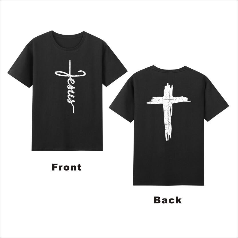 Jesus God Lover Cross Christian Religious Faith Unisexs Tshirt S