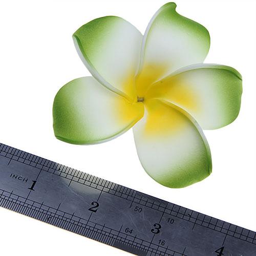 Women Girls Foam Plumeria Flower Hair Clip