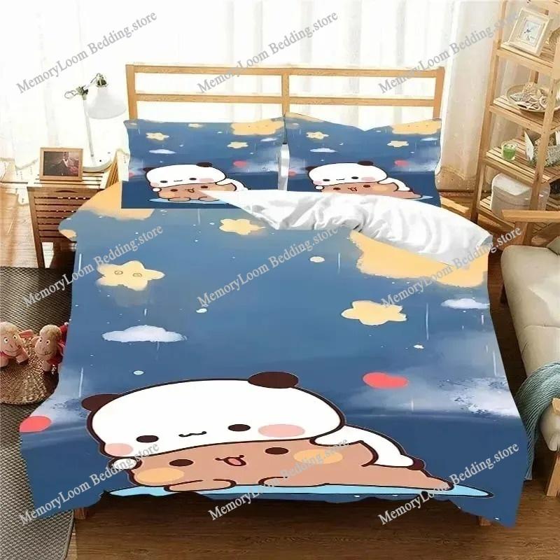 Kawaii Bubu a Dudu 3D Tisk Anime Ložní Souprava Povlak na Peřinu Přikrývka Postel Jednolůžko Twin Full King Queen Size Ložní Souprava Děti