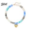 Charmanter Hals Schmuck Klobiger Bunter Perlen Choker Harz Perlen Halskette