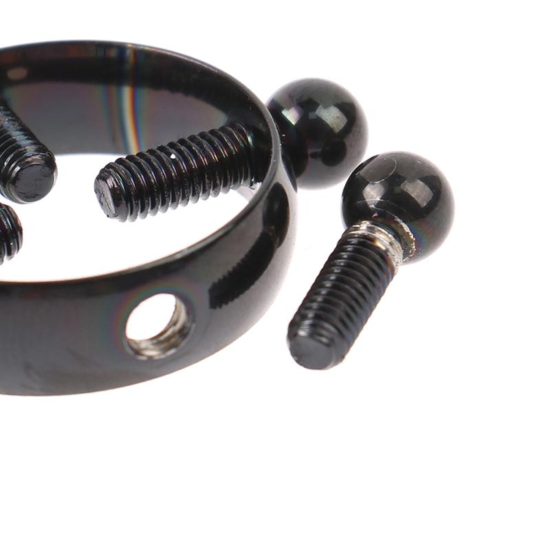 2 pezzi piercing al capezzolo rotondo gioielli non piercing capezzolo anello falso vite capezzolo