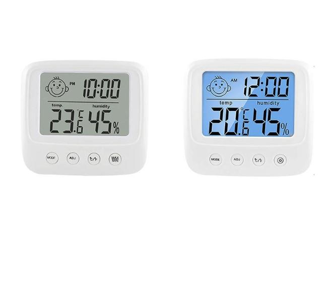 E0828 Thermometer and Hygrometer - New Happy Face Style Thermohygrometer - Home Use Thermohygrometer E0828 without backlight