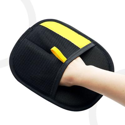 3PCS Double-sided Pet Grooming Gloves Soft Thickened Static Dedusting Brush Multi-functional Black Pet Hair Remover Brush Cat