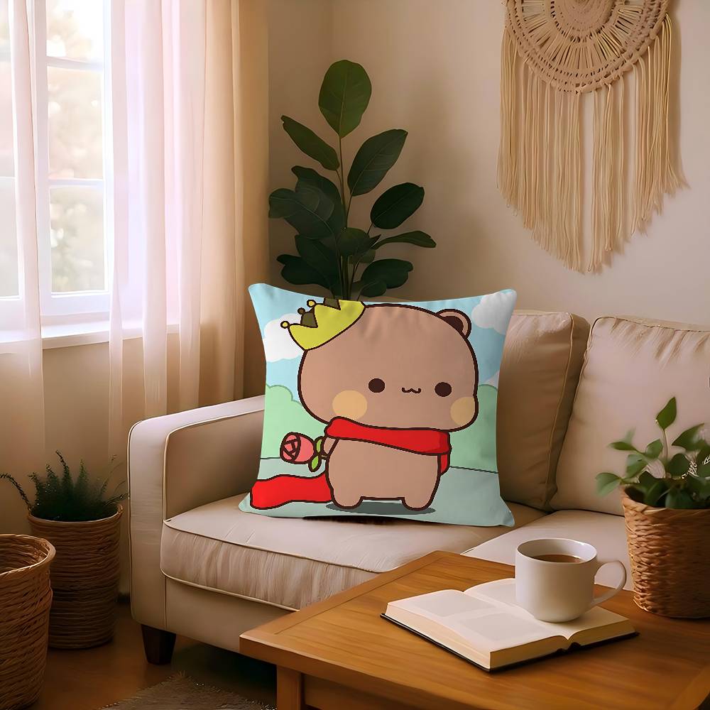 Cartoon B-Bubu Dudu Office Cushion Pillowcase Car Cushion Cover45X45CM Lumbar Pillowcase Sofa Pillowcover