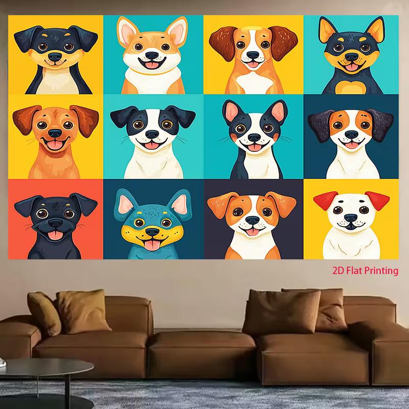 2D Warm Tone Fluffy Cats Backdrop Cloth for Photo Shoot & Events