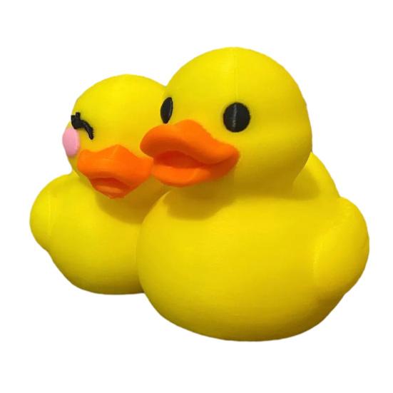 Valentýnská figurka páru kachen 3D tištěná kreslená soška kachny svatební sváteční párty domácí kancelář stolní dekorace ozdoba