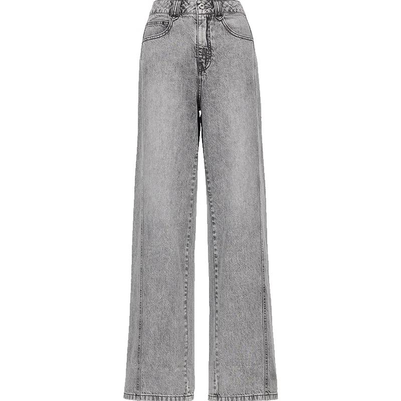 

ONLY Women s 2025 Summer Washed Cotton Loose Straight Jeans M