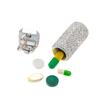 Keychain Pill Box Small Travel Pill Case Organizer Crystal Diamond Medicine Bottle Pill Bottle Keychain