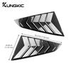 Carbon Fiber Style Rear Side Spoiler for Ford Mustang GT S650 2024-2026, Gloss Black Triangular Splitter