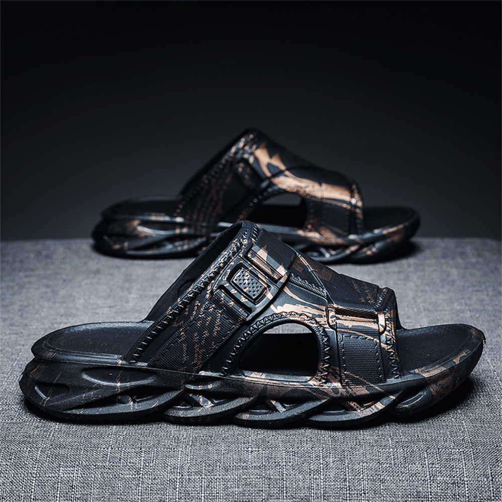 Fashion EVA Graffiti Sea Sandals Blue Slippers Autumn Shoes Men Sneakers Sport Pas Cher Team Luxe Due To Exercise Real Shows