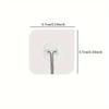 1/5/10/20PCS Transparent Adhesive Hooks for Multifunctional Hanging Hook